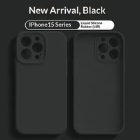Coque de téléphone portable antichoc en silicone liquide à protection intégrale pour iPhone 17 Pro Max iPhone 16, compatible OEM, accessoire professionnel personnalisé