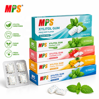 MPS 20+ saveurs au choix, emballage en blister, forme de pastille, gomme à mâcher naturelle sans sucre à base d'xylitol