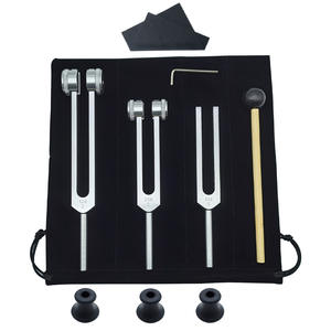 Juego de diapasones de aluminio 128C 256C 512, diapasones dorados, diapasones plateados, juego Triple, Base de masaje - Product Image 2