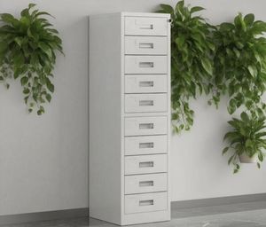 Tủ lưu trữ 10 ngăn kéo bằng thép bền được thiết kế mới phù hợp cho việc lưu trữ văn phòng. - Product Image 3