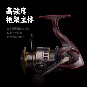 Spinning Reel Metal Line Cup American Style Handle Right Hand Ocean Beach Fishing Reel - Product Image 4