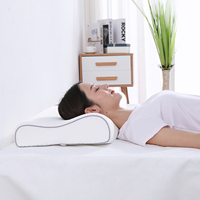 Oreiller orthopédique en coton et bambou à mémoire de forme, pour dormir au lit, hôtel, maison, adulte, nouveauté