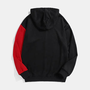 Vente en gros de sweats à capuche en molleton de coton pour hommes avec logo personnalisé, impression numérique, rouge et noir, fabricant de sweats à capuche - Product Image 2