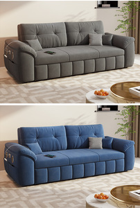 Nội thất phòng khách đa năng, tiết kiệm không gian, thiết kế hiện đại, có ngăn kéo lưu trữ, loa Bluetooth, có thể gấp gọn thành giường <span class=keywords><strong>sofa</strong></span>. - Product Image 2