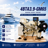 Moteur de propulsion marine fiable SCDC Cums 4BTA3.9 Series 4BTA3.9-GM65 refroidi par eau, 65 kW, 1500 tr/min, pour navires de marchandises et bateaux de pêche
