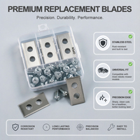 Lames de rechange en titane à double trou pour robot tondeuse Worx Landroid, accessoires de coupe pour jardin