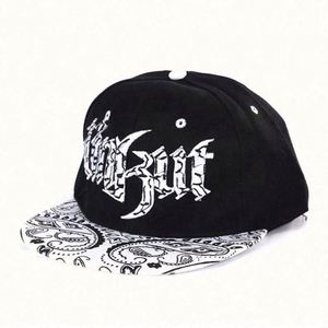 Unisex Waterproof Eco-Friendly Rubber Cartoon Cashew Flower Alphabet Hip Hop <b>Hat</b> with Silk Screen Printing - Product Image 2