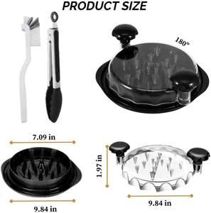 BBQ Shred Machine Better Than Bear Claws Meat <b>Shredder</b> for Pulled Pork Beef <b>Chicken</b> Multifunctional Masher <b>Chicken</b> <b>Shredder</b> - Product Image 2
