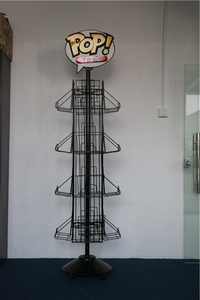 Soporte de exhibición giratorio, libro de pie, Spinner, polvo negro de Metal con 16 bolsillos - Product Image 4