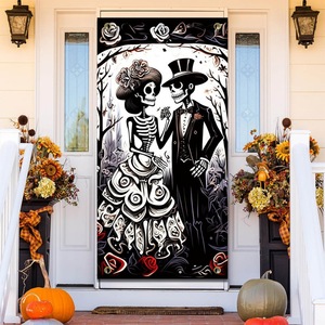 Decoración Colgante <span class=keywords><strong>de</strong></span> Puerta con Esqueleto para Fiesta <span class=keywords><strong>de</strong></span> Halloween, 180*90cm, para Eventos Temáticos <span class=keywords><strong>de</strong></span> Boda Gótica y Decoraciones <span class=keywords><strong>de</strong></span> Casa Embrujada - Product Image 5