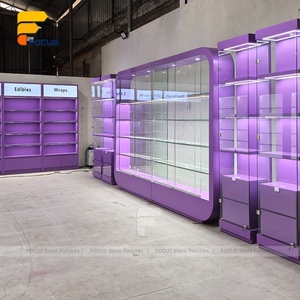 Vitrine d'affichage en verre trempé Luminaires de magasin de détail <span class=keywords><strong>Porte</strong></span> <span class=keywords><strong>coulissante</strong></span> Armoire d'affichage éclairée Unité murale - Product Image 5