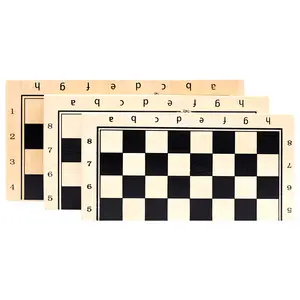 WANHUA क्लासिक तह लकड़ी एक्रिलिक पेशेवर कस्टम लक्जरी चुंबकीय शतरंज बोर्ड खेल सेट