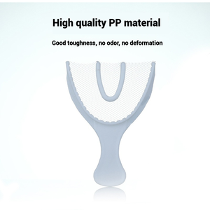 Bandeja de Impresión Dental Desechable de Plástico de Grado Médico JAPI, Moldeada por Inyección, con Malla de Nailon - Product Image 6