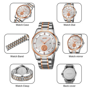 Reloj cronógrafo redondo para hombre, reloj de pulsera de lujo de acero inoxidable, reloj de cuarzo resistente al agua 30M - Product Image 3