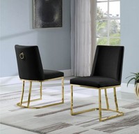 Chaise pivotante de style moderne, pieds en acier inoxydable doré, mobilier de salle à manger, chaise latérale pour maison hôtel