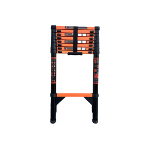 Échelle télescopique en acier à prix avantageux, 3,9 m, <span class=keywords><strong>10</strong></span> <span class=keywords><strong>marches</strong></span>, réglable et durable, pour usages multiples (entrepôt, supermarché, école) - Product Image 1