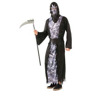 Scary Cos Ghost Fancy Dress Fiesta <span class=keywords><strong>de</strong></span> Halloween Horror Hombres Cuerda negra Cosplay Grim Reaper Disfraz - Product Image 3