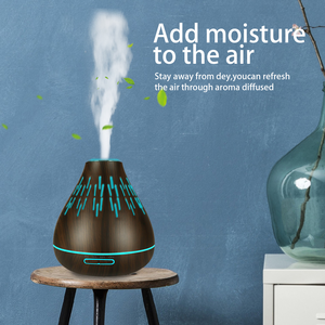 Producto Nuevo Más Vendido de 2021, Humidificador de Aceites Esenciales de 400 ml con Aspecto de Madera, Difusor de Aroma Ultrasónico para el Hogar y Hoteles con Alternativa Creativa - Product Image 3