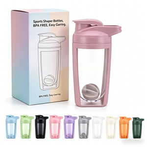 Bouteille <span class=keywords><strong>shaker</strong></span> sport avec logo personnalisé, gourde de sport anti-fuite pour protéines en poudre, pilules amaigrissantes, entraînement et yoga - Product Image 5