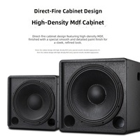 Système audio professionnel passif haute puissance LMO Subwoofer 12 pouces/15 pouces, caisson en bois, réponse en fréquence 100 Hz-20 kHz