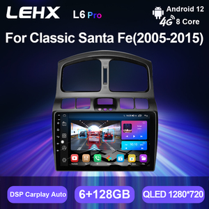 LEHX 9 pouces <span class=keywords><strong>Android</strong></span> 12 <span class=keywords><strong>2</strong></span> <span class=keywords><strong>Din</strong></span> <span class=keywords><strong>2GB</strong></span> <span class=keywords><strong>RAM</strong></span> Head Unit Radio pour 2005 2006-2015 Hyundai Classic Santa Fe Car GPS Multimedia Player - Product Image 2
