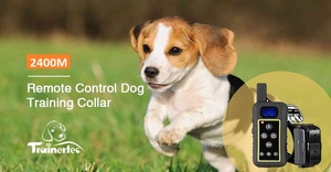 2400 मीटर रिमोट कंट्रोल डॉग कॉलर 3 कुत्तों के लिए रिचार्जेबल और इलेक्ट्रॉनिक शॉक कॉलर - Product Image 4