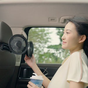 Ventilateur de voiture électrique universel Pluska G14 3000mAh avec double tête de refroidissement pour le siège arrière de la voiture - Product Image 2