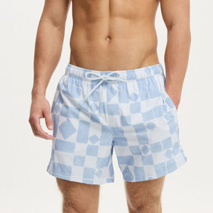Nouvelle Arrivée Maillots de Bain Homme Personnalisés OEM, Shorts de Plage Couleur Unie avec Logo et Taille Tissés, Prix Usine, Vente Chaude - Product Image 5