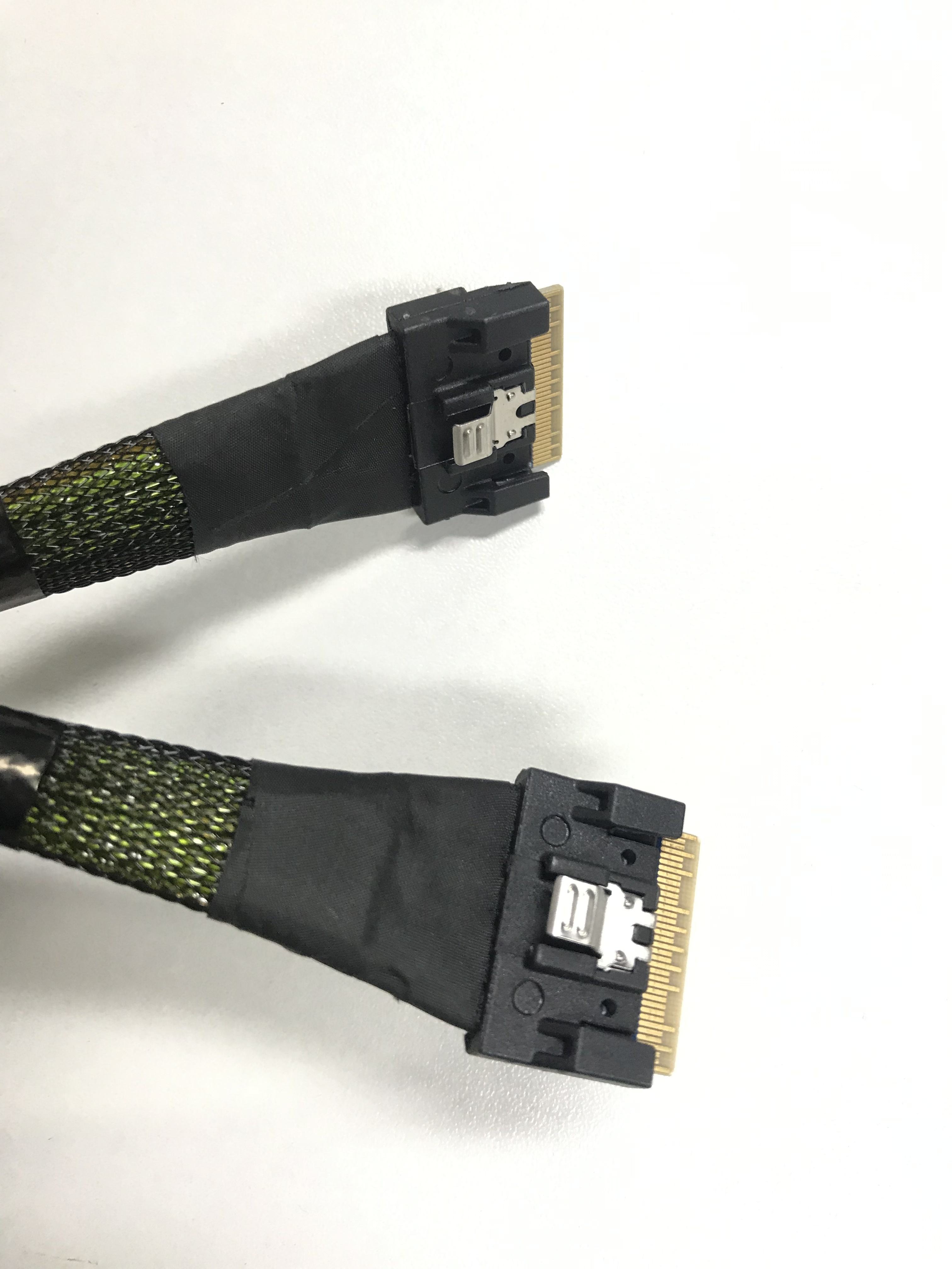 HONPNK High-Speed SlimSAS LP Low Profile SFF-8654 to LP8654Cable Server Hard Drive HDD Data Transmission Cable Multi-Angle