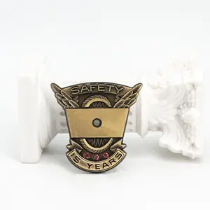 Runde Form Broschen White House Bulk Hut stifte Kupfer Pin Custom Gold Revers Emaille Pin