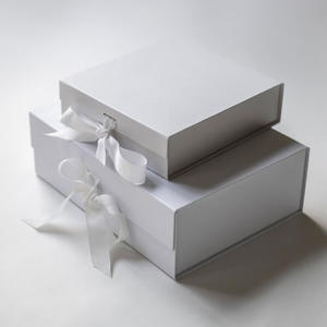 Cajas de Regalo de Cartón Rígido con Cierre Magnético, Blancas, de Lujo, Personalizadas, con Grabado y Listón - Product Image 4