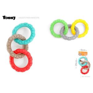 Yommy TPR <b>Interactive</b> Color Clashing Rings 9cm <b>Pet</b> <b>Toy</b> <b>for</b> Dogs - Product Image 1