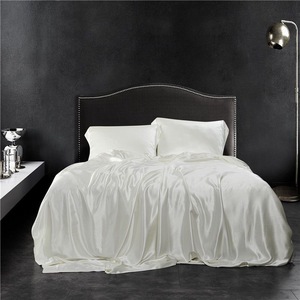 Sábanas <span class=keywords><strong>de</strong></span> cama <span class=keywords><strong>de</strong></span> <span class=keywords><strong>seda</strong></span> <span class=keywords><strong>de</strong></span> 25mm sin costuras, Sábana bajera 100% <span class=keywords><strong>natural</strong></span> <span class=keywords><strong>de</strong></span> <span class=keywords><strong>seda</strong></span> <span class=keywords><strong>de</strong></span> morera Blanca Pura, funda <span class=keywords><strong>de</strong></span> almohada - Product Image 1