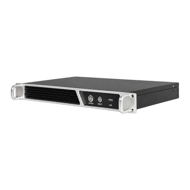 Custom 1U Rackmount Industrial PC Chassis Honeycomb Vent Sheet Metal Aluminum Server Case OEM Factory