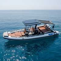 Bateau de pêche en aluminium à grande vitesse de conception nouvelle 2026, 25 pieds (7,5 m), Australie, bateau à moteur, bateau de croisière à vendre
