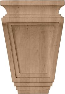 Arts and Crafts Wood <strong>Corbels</strong>, 6&quot;W X 4&quot;D X 9&quot;H, Rubber Wood - Product Image 2