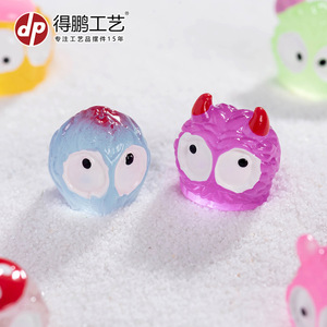Dp Resin Soot Sprite <b>Miniature</b> Ornaments Abstract Cartoon Halloween Decorations Craft Accessories - Product Image 3