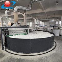 Machine automatique de filature à anneaux et de soufflage de textiles en coton pour la production de fil de balles rondes