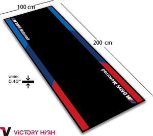 Tapis de garage personnalisé pour <span class=keywords><strong>moto</strong></span>, absorbant l'huile, lavable, antidérapant, support en caoutchouc PVC, coussin pour accessoires tout-terrain, tapis de course <span class=keywords><strong>Yamaha</strong></span> - Product Image 3