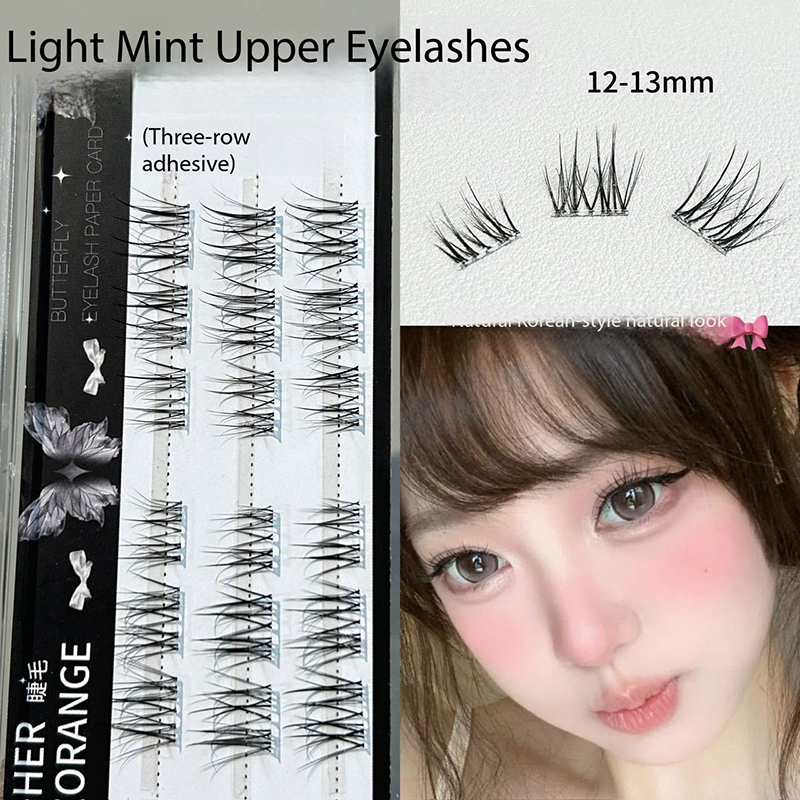 False Eyelashes - 3-Row (Glue-On), 28 Clusters