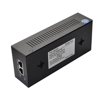 Inyector PoE SDAPO de un solo puerto, 30 W, 10Gbps, PoE ++ IEEE802.3af/AT/BT, inyectores activos estándar de 48V PoE