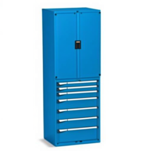 Fami Master Key Comfort C0-Eh=36X27 <b>Drawer</b> Cabinet 7 <b>Drawers</b> 714x598x2000 Mm Anthracite Grey Ral7016 <b>Tool</b> Storage - Product Image 2