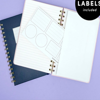 Carnets d'école personnalisés au format A4 Vente en gros Cadeau durable Couvertures en plastique Couverture en papier Reliure de cahier à spirale
