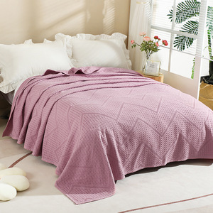 <span class=keywords><strong>Gaze</strong></span> tissée de couette de serviette gaufrée 100% coton transfrontalière pour l'été simple ou <span class=keywords><strong>double</strong></span> couverture de sieste de canapé ou couverture de bureau - Product Image 6