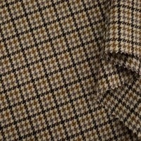 50% Wolle 50% Polyester Garngefärbter Karo-Stoff für Anzugjacken Hemden Röcke Hosen (340g/m²)