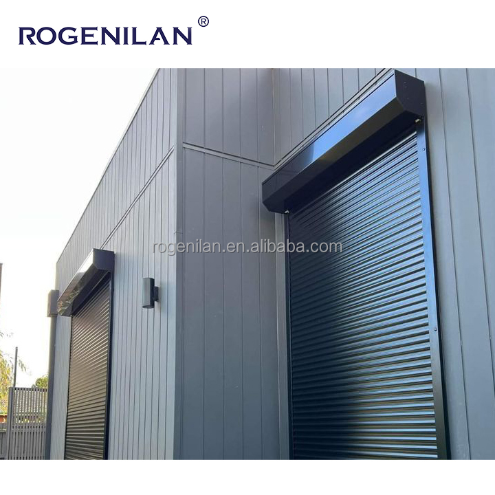 Modern Windproof Automatic Motorized Blinds Aluminum