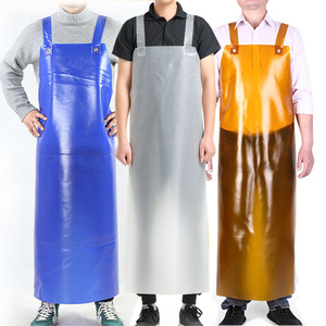 Delantal de PVC Kyushu con doble correa para el hombro, 90x120cm, impermeable y resistente al aceite, para comedores y mercados de mariscos - Product Image 2