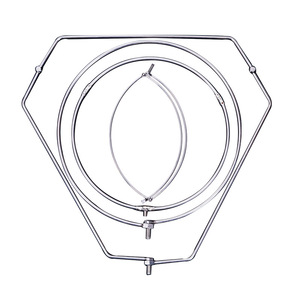 Anneau de filet de pêche pliable en acier inoxydable, diamètre 30 cm, pour équipement de pêche - Product Image 2