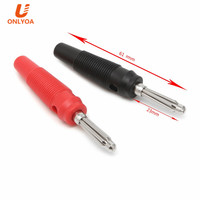 Nickelage 4mm empilable fiche banane pour Haut-Parleur Audio Connecteur Amplificateur Haut-Parleur Reliure