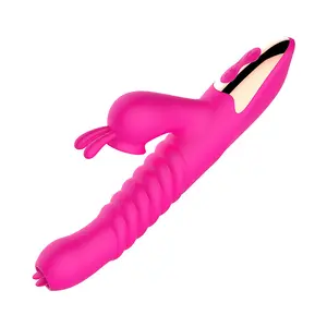 Gode vibrant en silicone pour langue de léchage à double tête Stimuler le clitoris Point G Machine de masturbation féminine